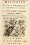 Capa do livro Discurso Sobre a Origem da Desigualdade entre os Homens, Rousseau